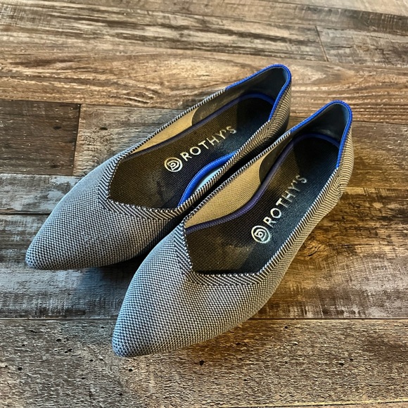 Rothy's The Point Flat in Cloud Grey Women’s Size 9 - Picture 2 of 6